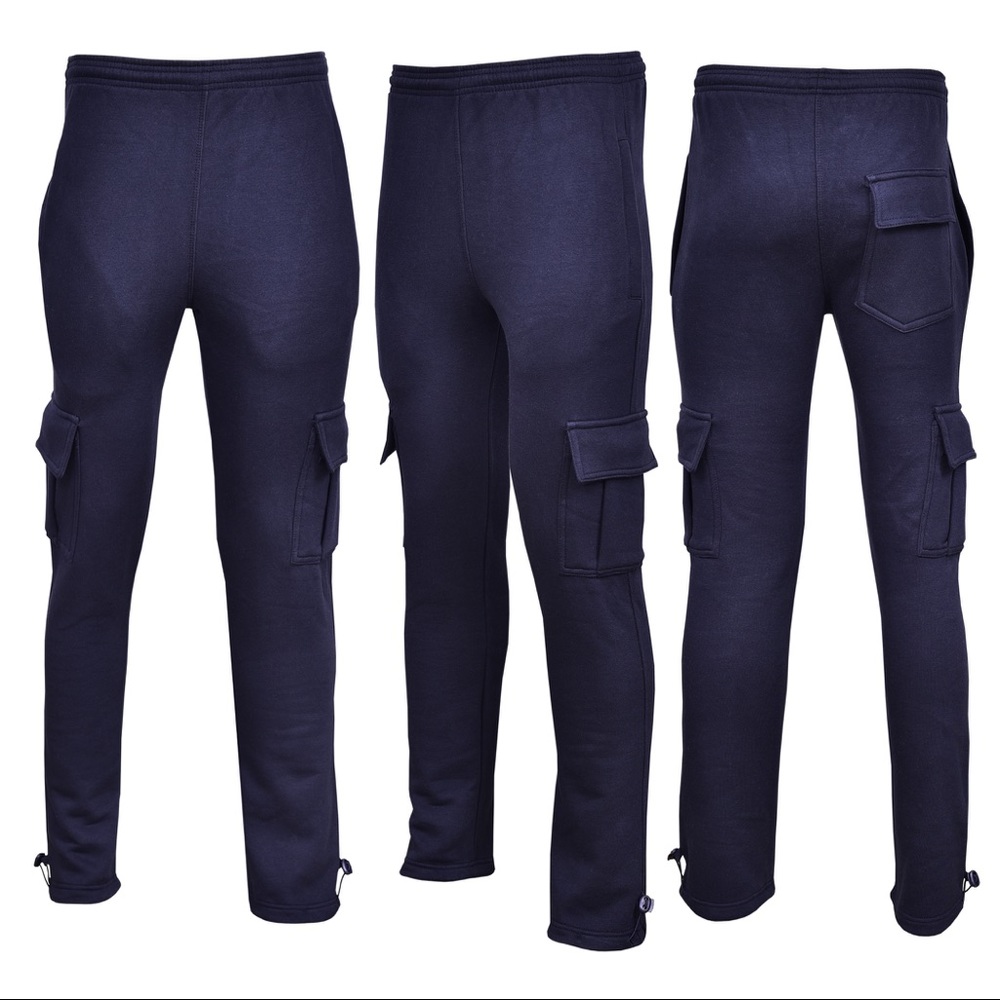Fleece cargo pants